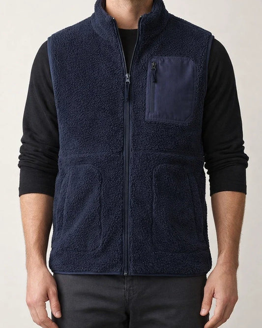 Casual Loose Solid Color Collar Vest Men's Fleece Top Shaker Zipper Undershirt Outdoor Sports Vest Jacket Shoulders Jacket Men | JRSEE:9a4e1ae8-5f70-420c-986d-1fbf85cd9f76