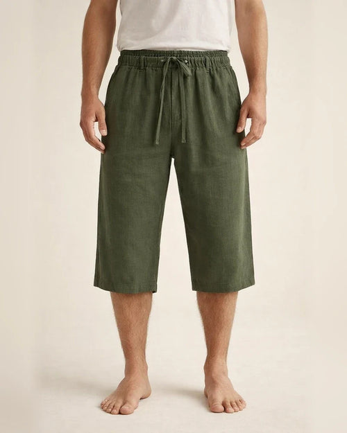 Casual Men's Shorts Summer Baggy Seven-minute Pants Thin Section of Linen Pants | JRSEE:ebed5797-5c4b-4e4d-8f50-ce0173a0815c