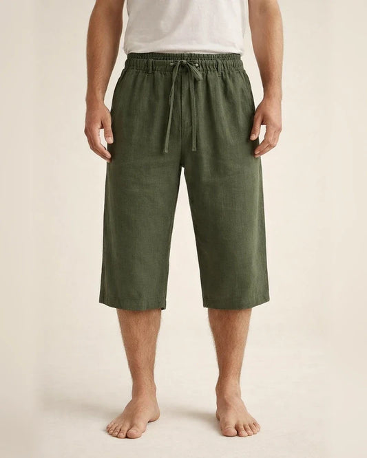 Casual Men's Shorts Summer Baggy Seven-minute Pants Thin Section of Linen Pants | JRSEE:ebed5797-5c4b-4e4d-8f50-ce0173a0815c