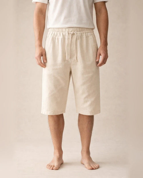 Casual Men's Shorts Summer Baggy Seven-minute Pants Thin Section of Linen Pants | JRSEE:be1445b0-ea8e-4b75-b9f3-a62e932a1eed