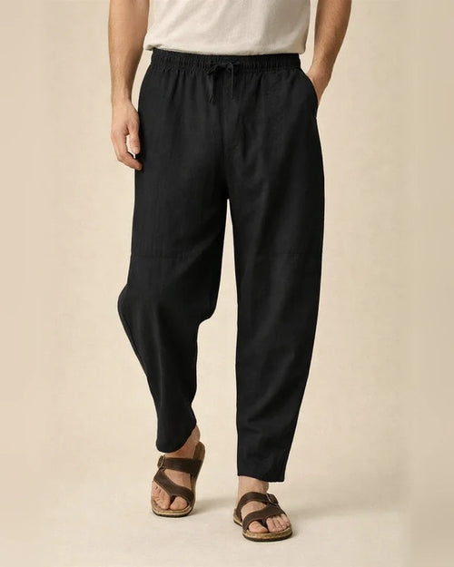 Casual Nine-minute Pants Men's Loose Cotton and Linen Drawstring Hip-hop Lantern Chaps Pants | JRSEE:881d1180-93f1-44c3-bea0-6ce4077d02a1