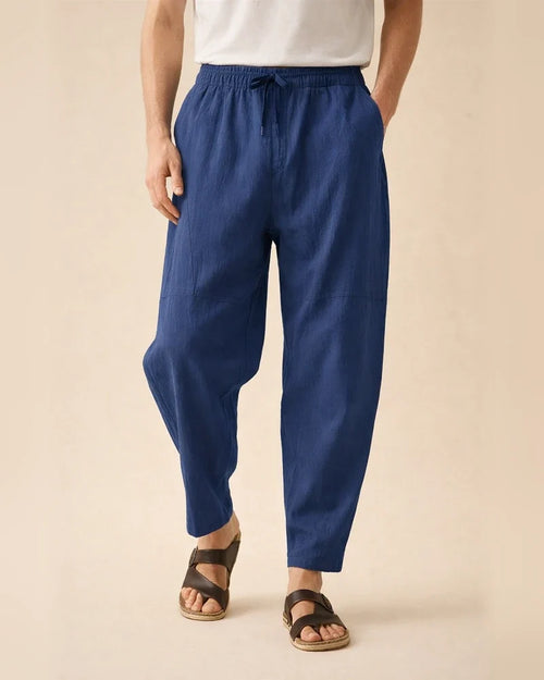Casual Nine-minute Pants Men's Loose Cotton and Linen Drawstring Hip-hop Lantern Chaps Pants | JRSEE:108bc9e0-b8c0-4d89-8781-48ba1c3168f3
