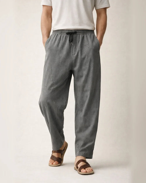 Casual Nine-minute Pants Men's Loose Cotton and Linen Drawstring Hip-hop Lantern Chaps Pants | JRSEE:38d40be3-cc72-4f35-accd-b5e22142360a