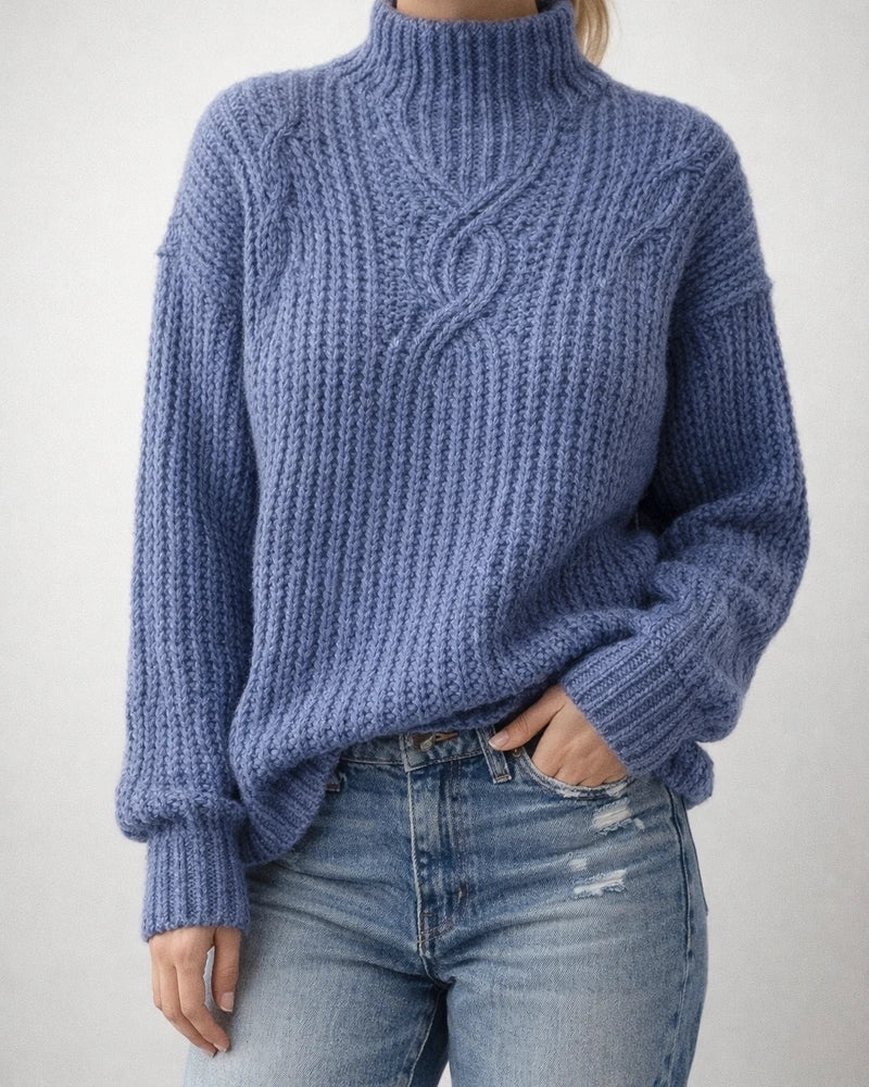 Casual Plus Size Turtleneck Sweater Pullover | JRSEE:a85ce574-c52f-41ed-ba0b-8f31885b6871