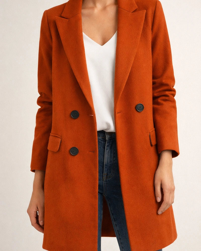 Casual Suit Collar Women's Solid Color Coat | JRSEE:ea100127-18b0-459f-993b-73fda8b210c7