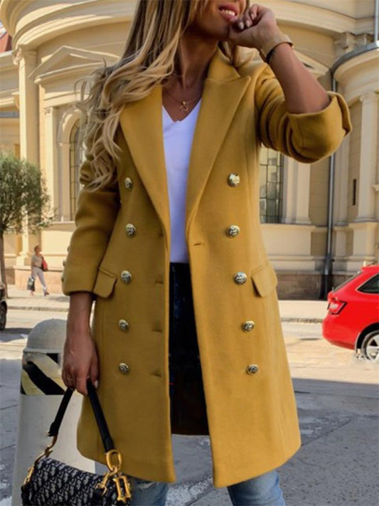 Women's Solid Color Temperament Commuter Coat