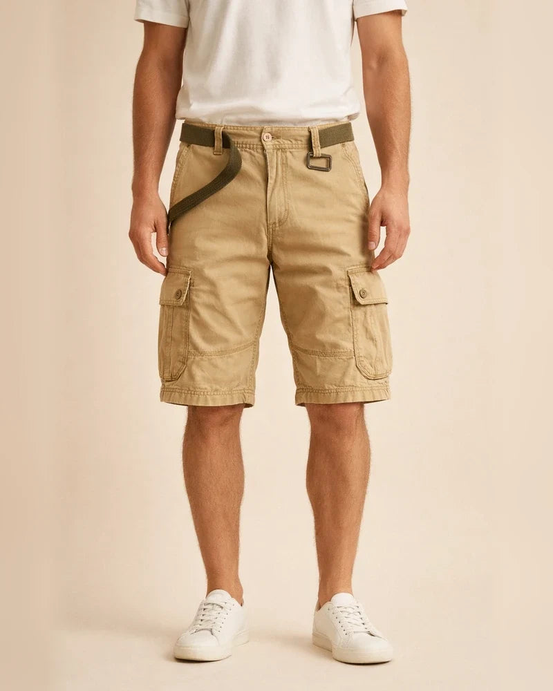 Classic Casual Pants Men's Cotton Work Pants Pants in Summer Straight Type Shorts | JRSEE:83439a7b-0ec8-4288-a724-1bea13609b73