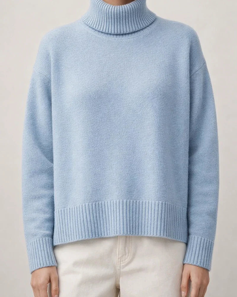 Comfortable Loose Solid Color Classic Versatile Turtleneck Sweater | JRSEE:1b8ca849-c1d8-4363-8f70-78ec2639c266