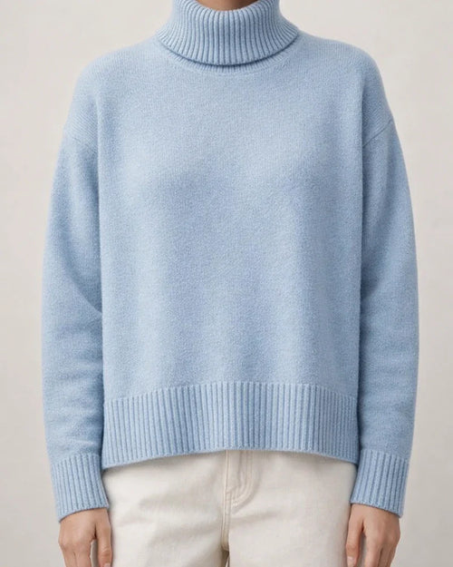 Comfortable Loose Solid Color Classic Versatile Turtleneck Sweater | JRSEE:1b8ca849-c1d8-4363-8f70-78ec2639c266