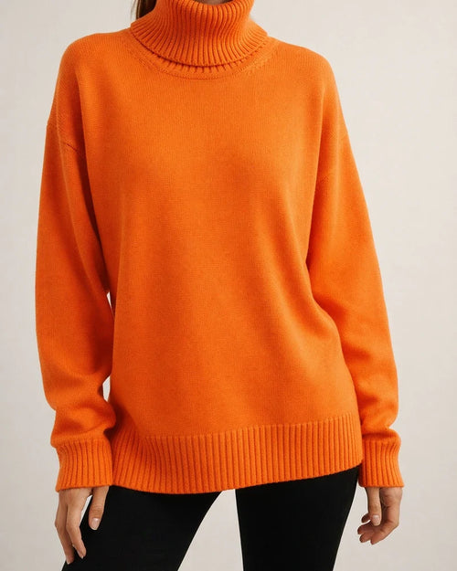 Comfortable Loose Solid Color Classic Versatile Turtleneck Sweater | JRSEE:89e1b2c2-6552-40f8-85d5-2592eb41686a