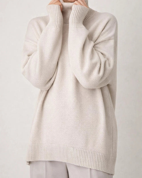 Comfortable Loose Solid Color Classic Versatile Turtleneck Sweater | JRSEE:a4d8f816-b2eb-41ad-82e8-0a9c263c270e