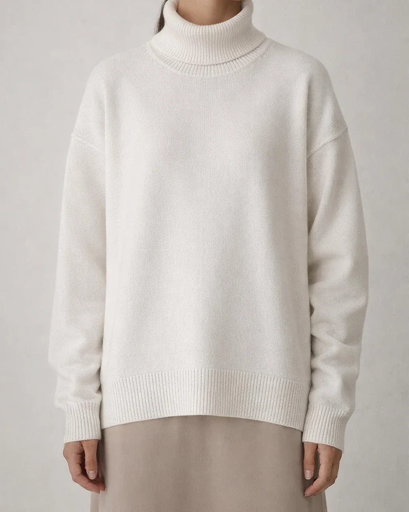 Comfortable Loose Solid Color Classic Versatile Turtleneck Sweater | JRSEE:452aa9f0-033b-4f3f-a243-10abba70a6a7