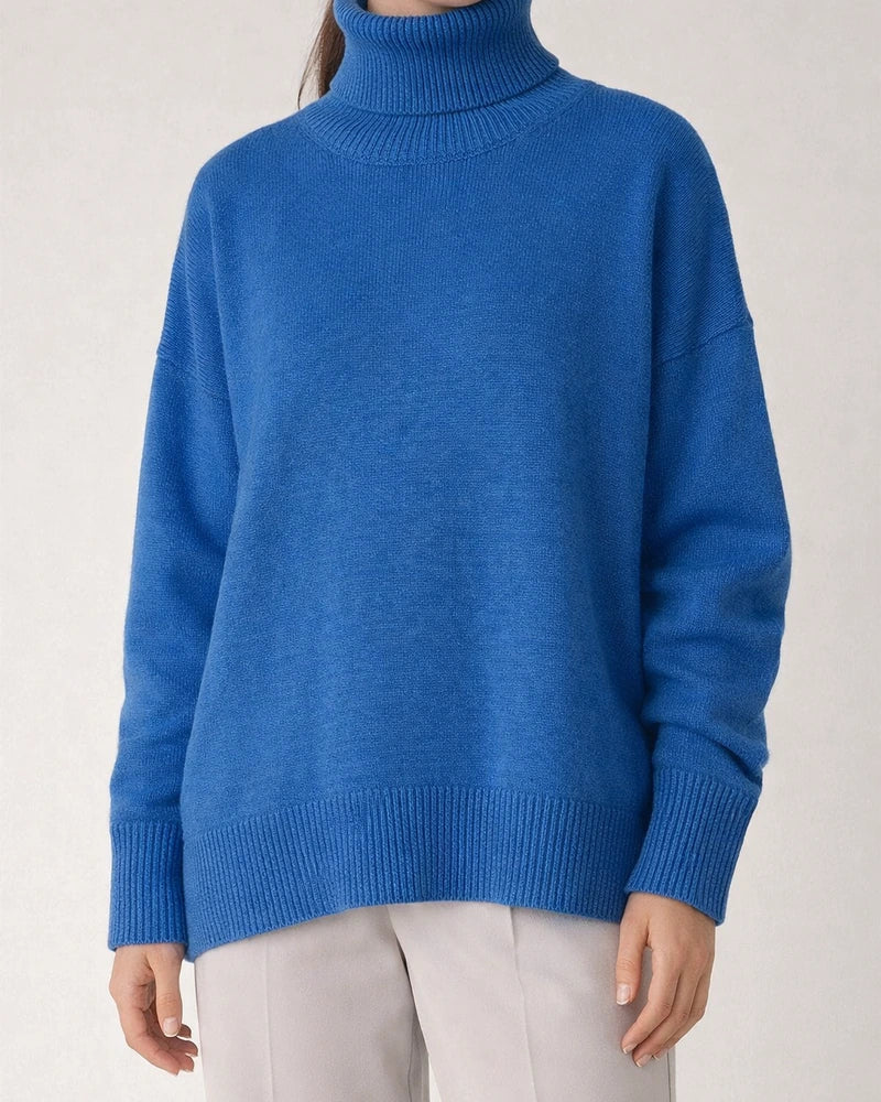 Comfortable Loose Solid Color Classic Versatile Turtleneck Sweater | JRSEE:0b0a973d-2ffe-44d2-aa79-31f969f28682