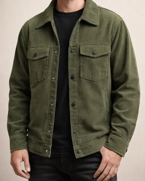 Corduroy Jacket Men's Spring/Fall Seasonal Trendy Casual Workwear Outerwear | JRSEE:636233d1-c0a7-4180-aa75-70b7acb32784