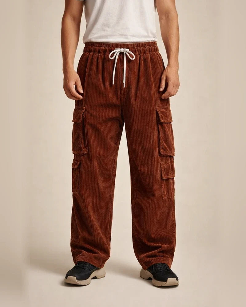 Corduroy Pants Men's Long Trousers Fall/Winter Casual Wide-Leg Straight-Leg Pants | JRSEE:8f66e817-3386-4464-9af7-19b52ffb3178