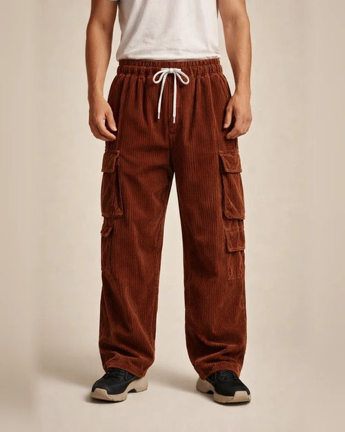 Corduroy Pants Men's Long Trousers Fall/Winter Casual Wide-Leg Straight-Leg Pants | JRSEE:8f66e817-3386-4464-9af7-19b52ffb3178