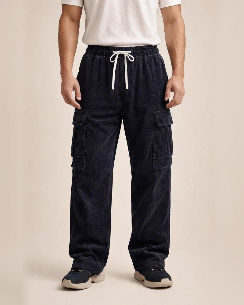 Corduroy Pants Men's Long Trousers Fall/Winter Casual Wide-Leg Straight-Leg Pants | JRSEE:22a71b53-9804-427b-a51b-c2794eecf801