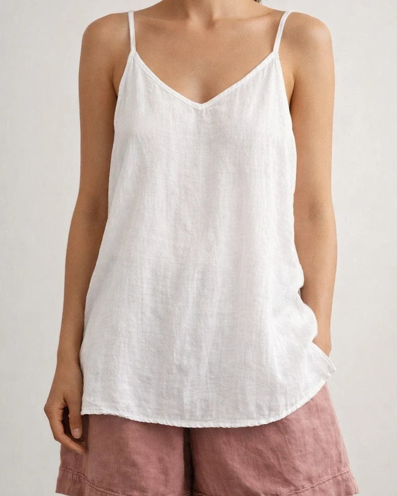 Cotton and Linen Camisole Undershirt Ladies Summer New Loose Cotton and Linen Sleeveless Bottoming Tops | JRSEE:4994c815-9a4a-4dd7-8c34-c97608b49571