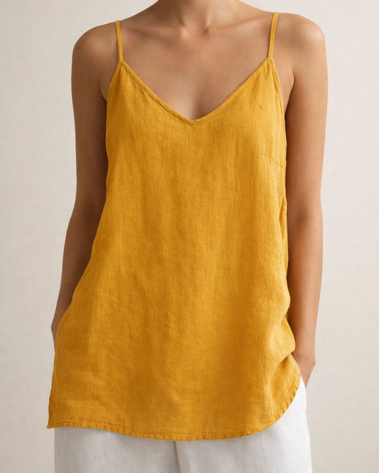 Cotton and Linen Camisole Undershirt Women's Summer New Loose Linen Lining Sleeveless Hundred with Bottoming Tops | JRSEE:edf75b28-feca-4a3a-9320-29d962001564