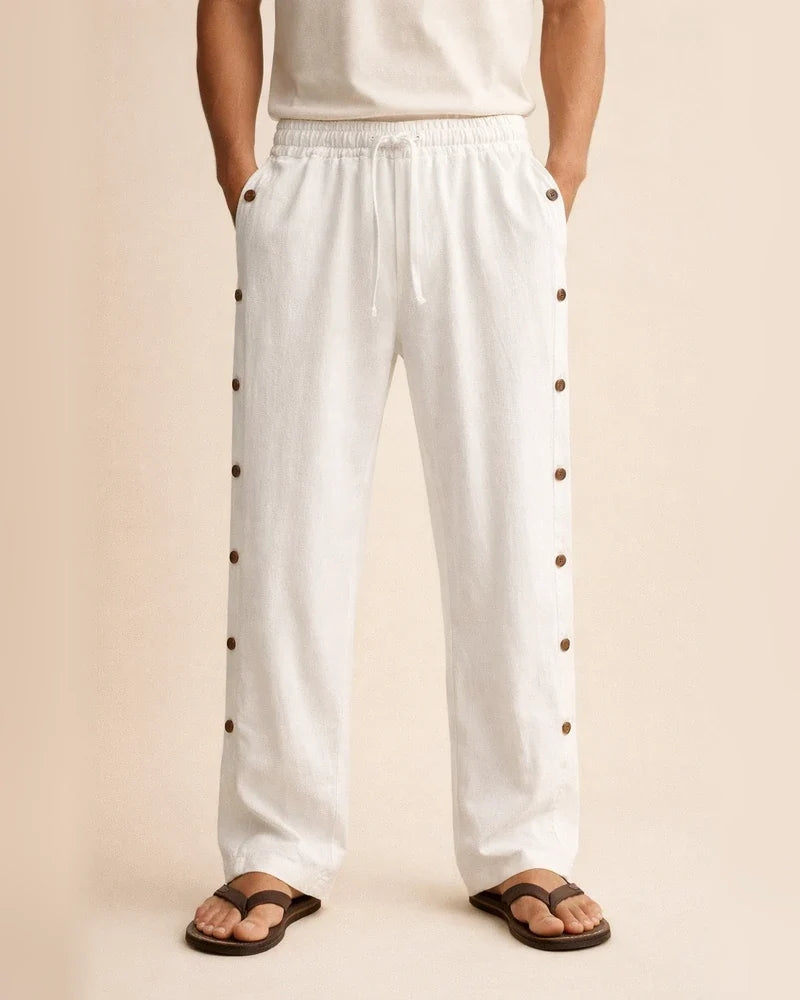 Cotton Linen Pants Fall Men's Solid Color Daily Casual Pants | JRSEE:0109858a-fabb-401c-abc5-ddf1c0eca6dc