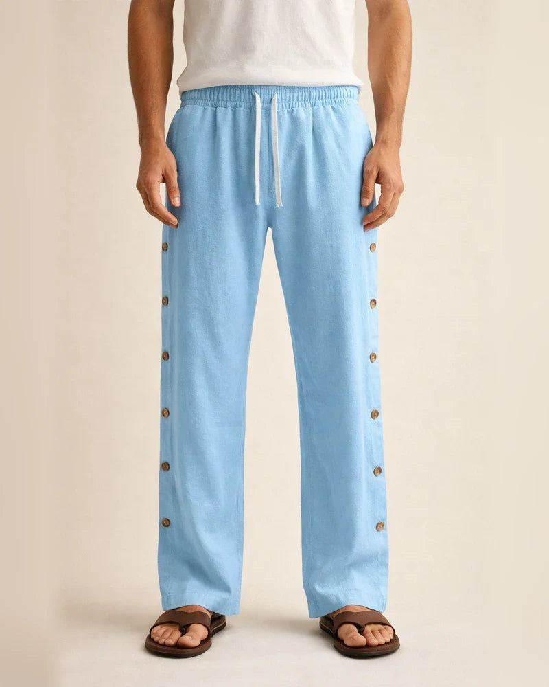 Cotton Linen Pants Fall Men's Solid Color Daily Casual Pants | JRSEE:7dc5a6dd-d918-4172-beb3-6343518bf1ea