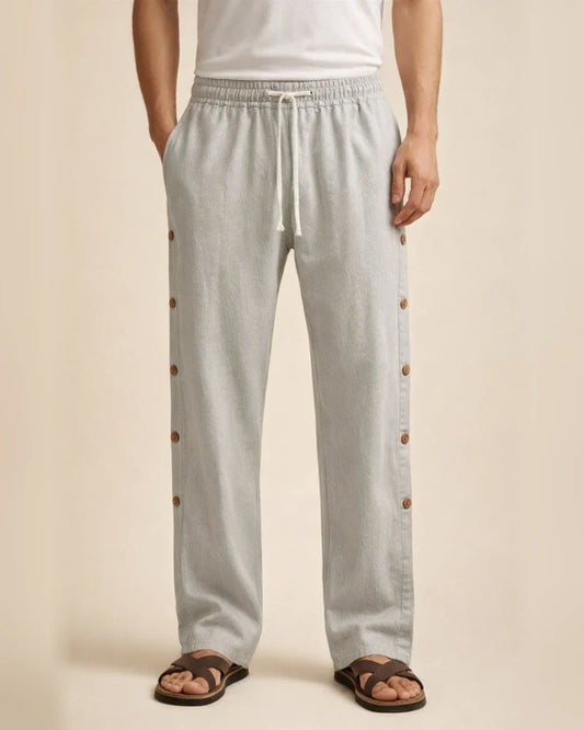 Cotton Linen Pants Fall Men's Solid Color Daily Casual Pants | JRSEE:6aaf3ae4-cacd-4559-8f72-d1d7f759276f