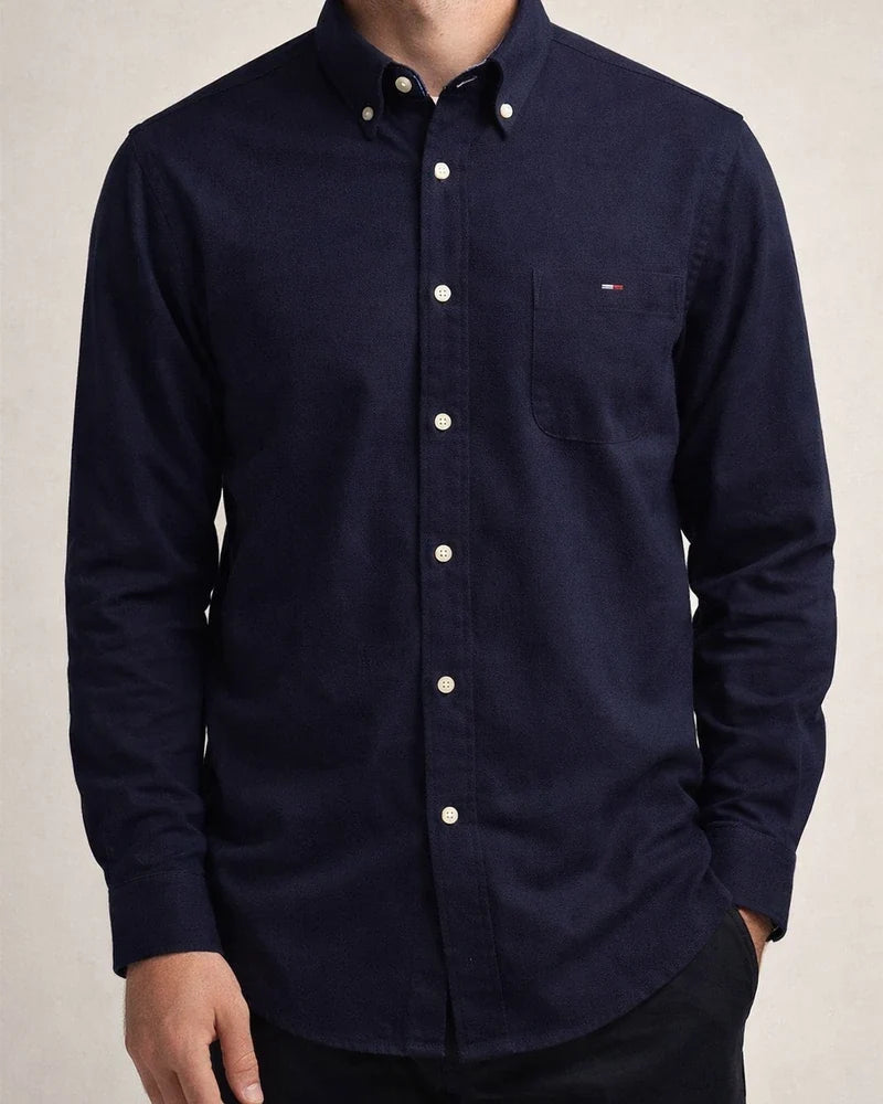 Cotton Oxford Spinning Thin Section of The Summer New Long-sleeved Shirt Men's Casual Slim Long-sleeved Shirt Solid Color Tide Men's Clothing | JRSEE:8ce0b9ab-23b6-4d22-9367-3b6eadd530cf