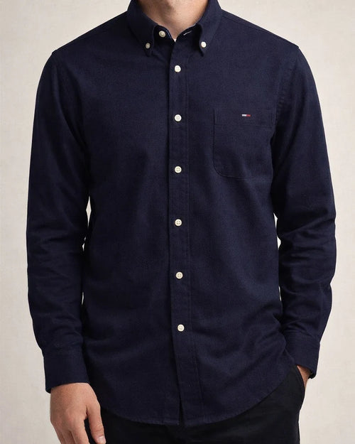 Cotton Oxford Spinning Thin Section of The Summer New Long-sleeved Shirt Men's Casual Slim Long-sleeved Shirt Solid Color Tide Men's Clothing | JRSEE:8ce0b9ab-23b6-4d22-9367-3b6eadd530cf