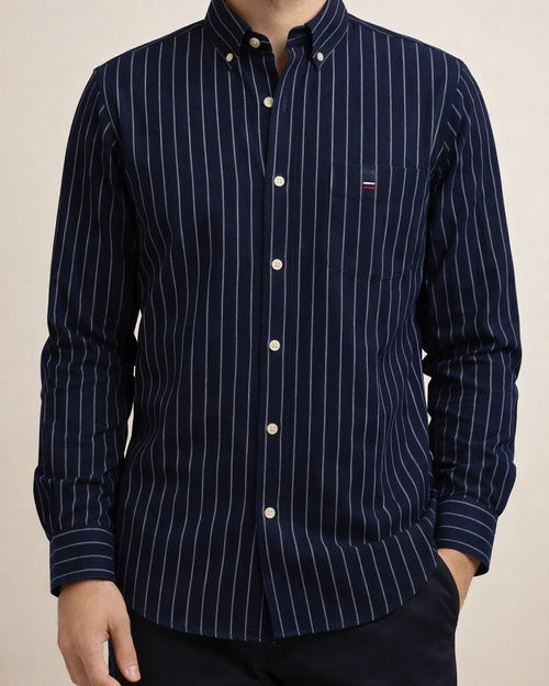 Cotton Oxford Spinning Thin Section of The Summer New Long-sleeved Shirt Men's Casual Slim Long-sleeved Shirt Solid Color Tide Men's Clothing | JRSEE:1243563e-fbf2-4911-b32b-1ea809b75c23