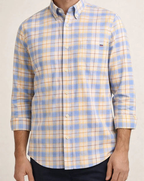 Cotton Oxford Spinning Thin Section of The Summer New Long-sleeved Shirt Men's Casual Slim Long-sleeved Shirt Solid Color Tide Men's Clothing | JRSEE:94d2ba72-8660-48ab-a291-f096bab78d6e