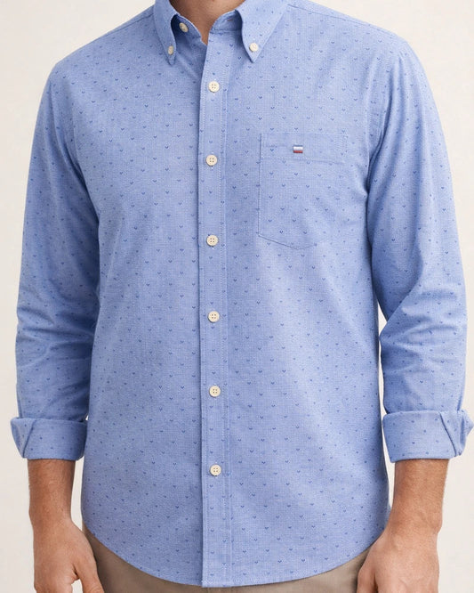Cotton Oxford Spinning Thin Section of The Summer New Long-sleeved Shirt Men's Casual Slim Long-sleeved Shirt Solid Color Tide Men's Clothing | JRSEE:2c6cc0f0-92a4-4666-9b54-54e08cbb1ca4