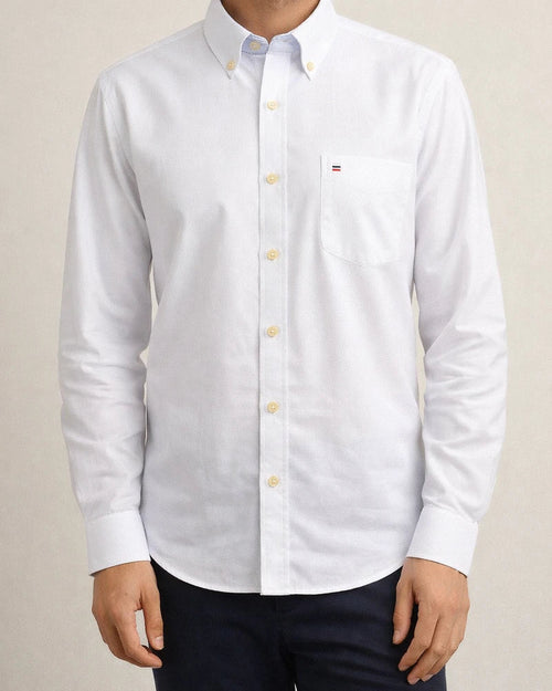 Cotton Oxford Spinning Thin Section of The Summer New Long-sleeved Shirt Men's Casual Slim Long-sleeved Shirt Solid Color Tide Men's Clothing | JRSEE:6f6872c5-6dc1-4524-b908-19ba91876165