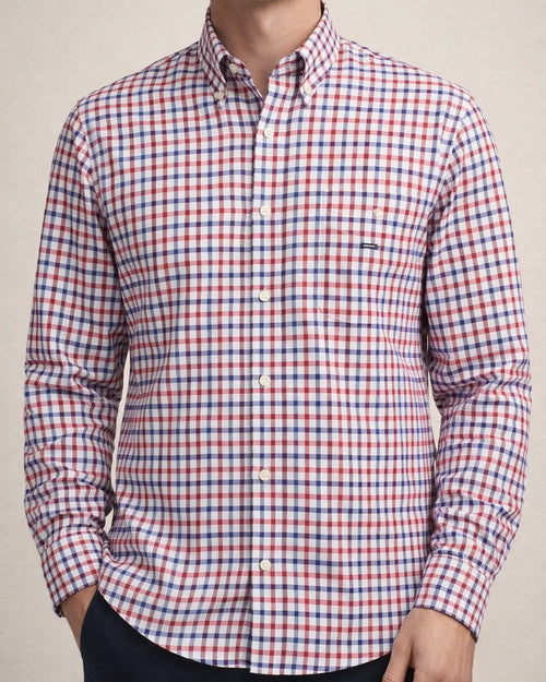 Cotton Oxford Spinning Thin Section of The Summer New Long-sleeved Shirt Men's Casual Slim Long-sleeved Shirt Solid Color Tide Men's Clothing | JRSEE:eaf21e41-b8e8-46de-a64f-aaa8bf65e16a