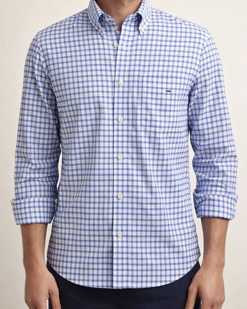 Cotton Oxford Spinning Thin Section of The Summer New Long-sleeved Shirt Men's Casual Slim Long-sleeved Shirt Solid Color Tide Men's Clothing | JRSEE:a10a31a3-fc79-4db9-a663-f96176fe97af