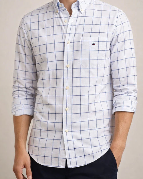 Cotton Oxford Spinning Thin Section of The Summer New Long-sleeved Shirt Men's Casual Slim Long-sleeved Shirt Solid Color Tide Men's Clothing | JRSEE:040aad88-19c0-436f-9397-59cddc8fb034