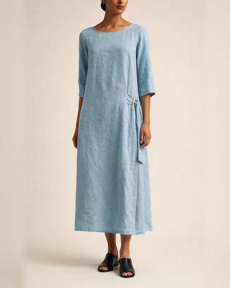 Crew Neck 3/4 Sleeve Casual Solid Casualdress | JRSEE:39a4ccc3-84b9-4ef5-b58e-9d71ffa8829f