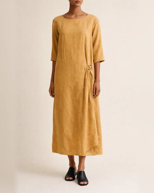 Crew Neck 3/4 Sleeve Casual Solid Casualdress | JRSEE:f44e210d-2f83-45f0-b12a-edadb8667329