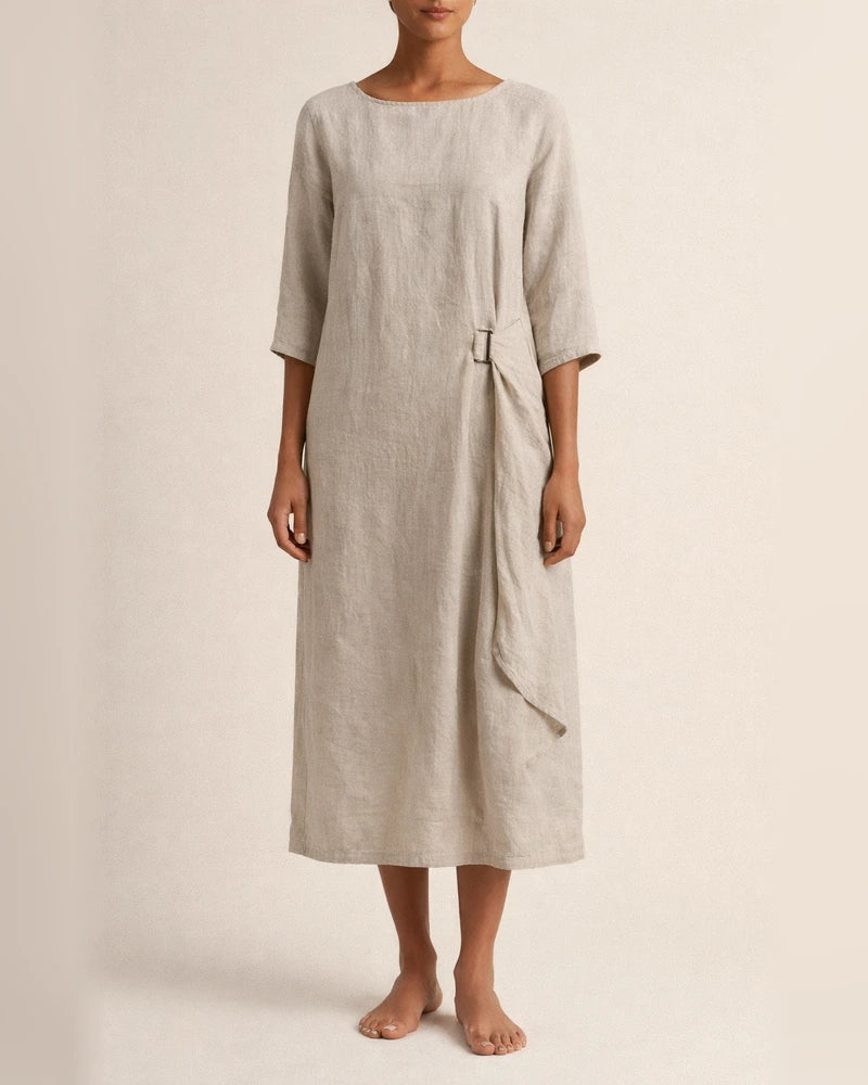 Crew Neck 3/4 Sleeve Casual Solid Casualdress | JRSEE:2fa8264e-a61c-4e0d-bc60-1f8c2a0b8bfa