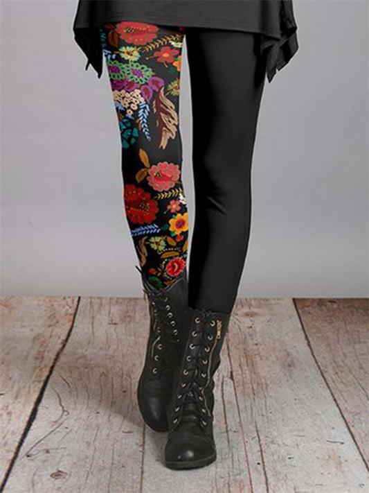 Women's Spring and Autumn 3D Digital Printed Leggings Bottom Pants Yoga Pants