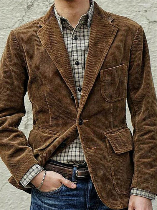 Men's Casual Fashion Solid Color Coat