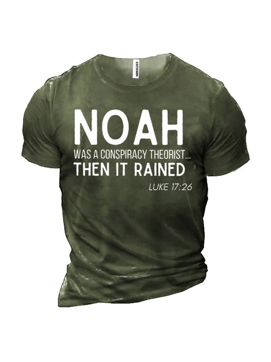 Men's Casual Round Neck Cotton T-shirt