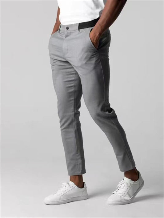New Men's Casual Pants Breathable Men's Youth Business Cotton Pants