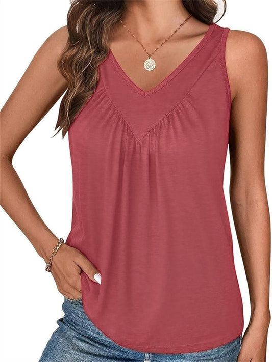 Summer V-neck Lace Patchwork Top