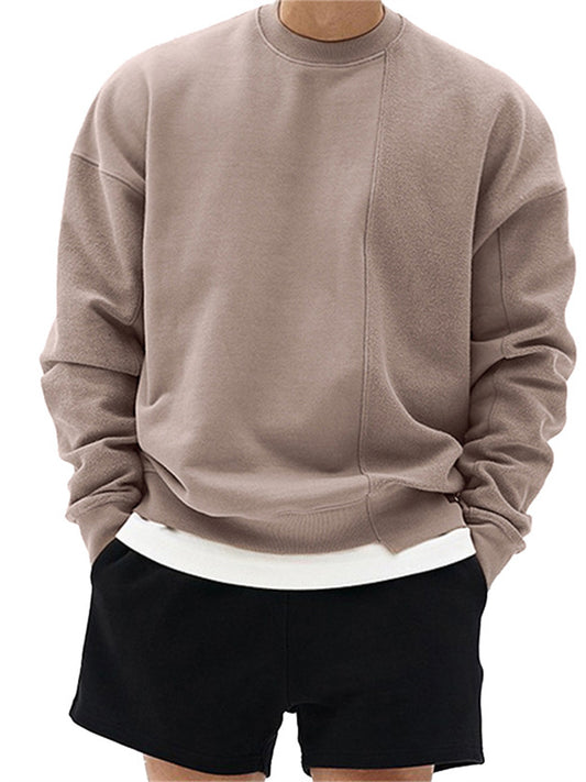 Men's Spring/Fall Sweatshirt - American-Style Loopback Casual