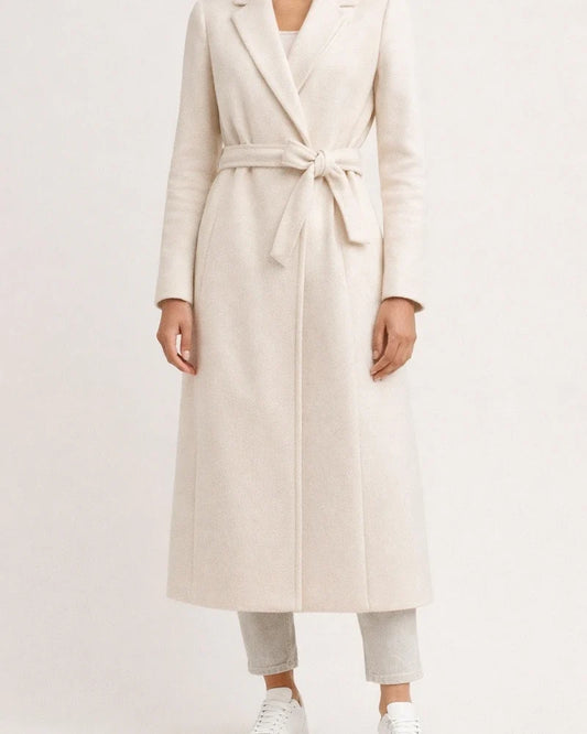 Explosion of Autumn and Winter Solid Color Simple Long-sleeved V-neck Tie Slim Type Tweed Jacket Temperament Commuting Women | JRSEE:681713e0-c2e4-4701-a3af-174228230c3b