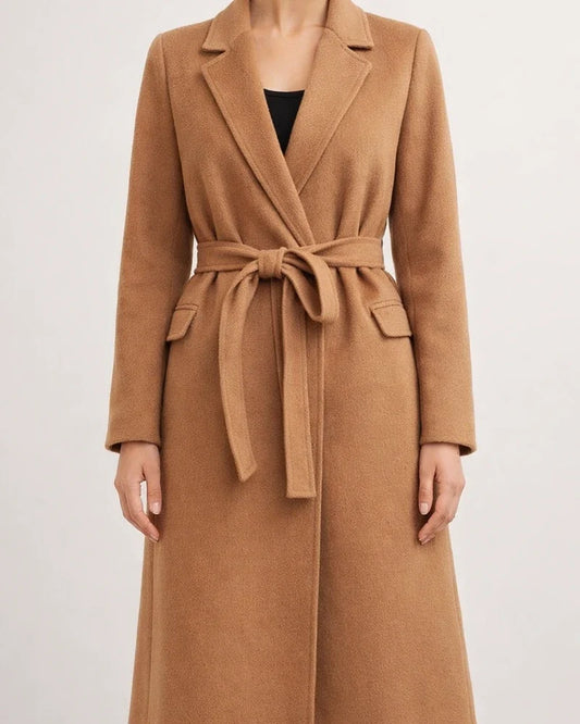 Explosion of Autumn and Winter Solid Color Simple Long-sleeved V-neck Tie Slim Type Tweed Jacket Temperament Commuting Women | JRSEE:cd14ba48-ae4f-4cc3-8a78-47d7c5e1a6d9