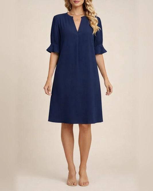 Explosive Doll Dresses In Europe and The United States New Women's Square Neck Silky Shrink Pleated Ruffle Sleeves High Waist Loose Dresses | JRSEE:e1535e81-7355-40af-a9ab-022bb4bc0577