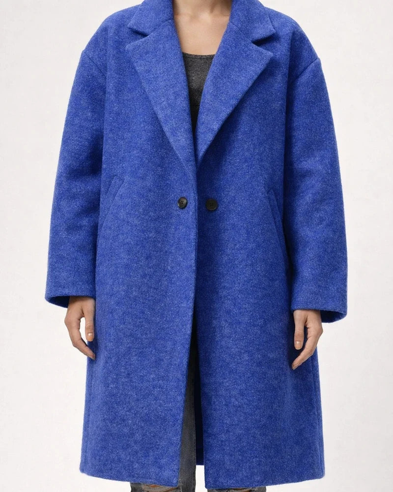 Fall and Winter Long Tweed Jacket Temperament Commuter Without Belt Lapel Loose Type Tweed Jacket Female | JRSEE:65fa9ea7-43bc-4eaa-a8cc-bdeeb2cbd0de