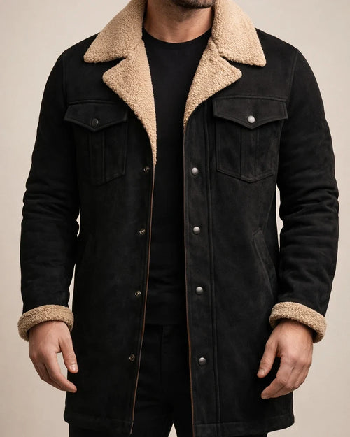 Fall and Winter Men's Jacket Suede Jacket Coat | JRSEE:24092f81-f3f0-46d6-8ad3-df965e5f2f9a