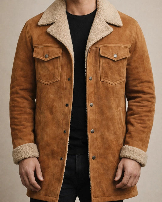 Fall and Winter Men's Jacket Suede Jacket Coat | JRSEE:7c8b650b-441b-40f9-9bf8-7934d3c2ea05